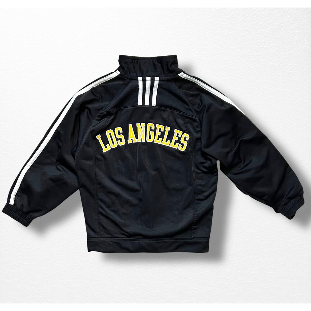 Adidas LA Lakers Youth 3-Stripe Track Jacket, Size 5/6 - Picture 2 of 9